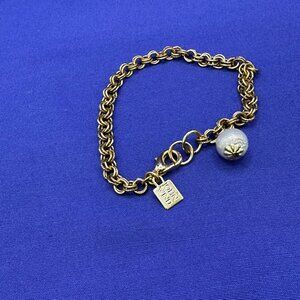 Gold John Wind Chain Bracelet with Cotton Ball Charm